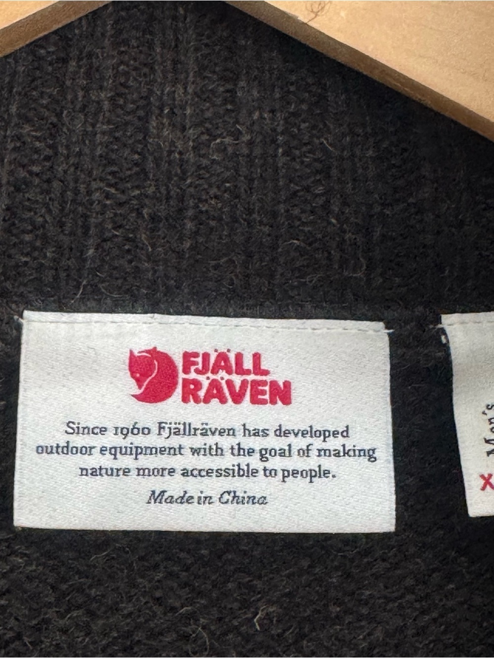 Fjallraven Koster Wool Men's Sweater Green Elbow Patch Quarter Zip XXL NEW! - Picture 10 of 14